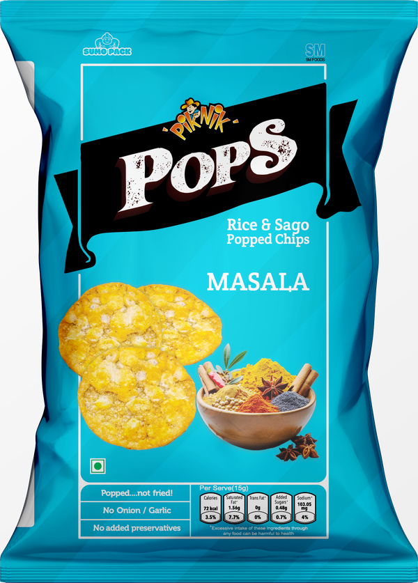 Piknik Pops Rice and Sago Masala Sumo